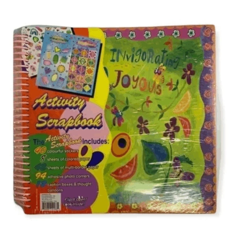 Dolgencorp Butterfly Kids Activity Scrapbook Kit Sticker Paper Photo Corners New